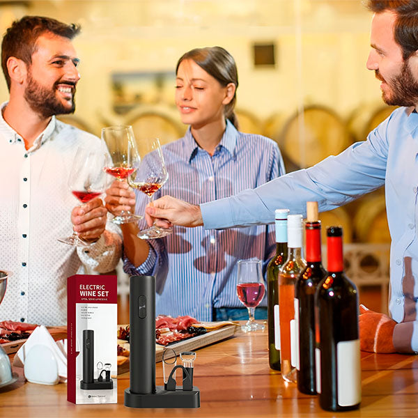 CorkEase – Set de Accesorios Eléctricos de Lujo para Vino