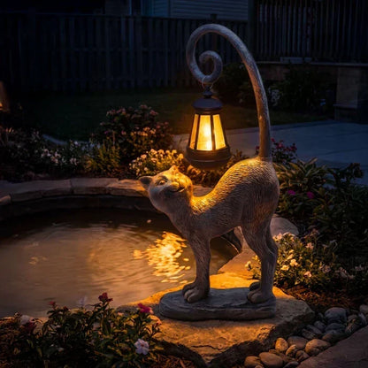 GardenPurr – Solar-Laterne zum Aufhängen für Katzenliebhaber