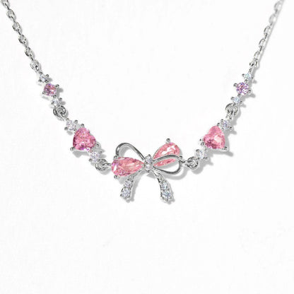 LuxeLoom – Pulsera de circonia con lazo, regalo para ella