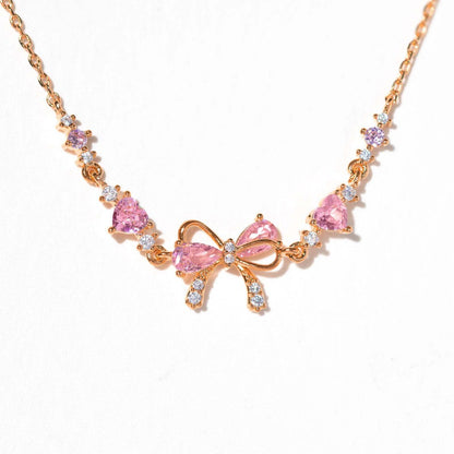 LuxeLoom – Pulsera de circonia con lazo, regalo para ella