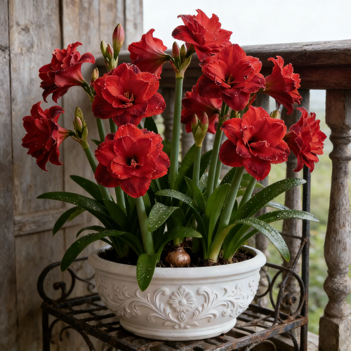 FloraGiant – Floración masiva de Hippeastrum