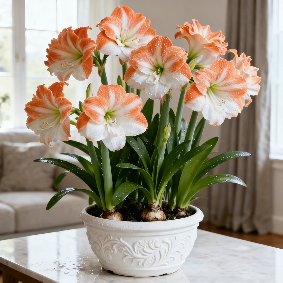 FloraGiant – Floración masiva de Hippeastrum