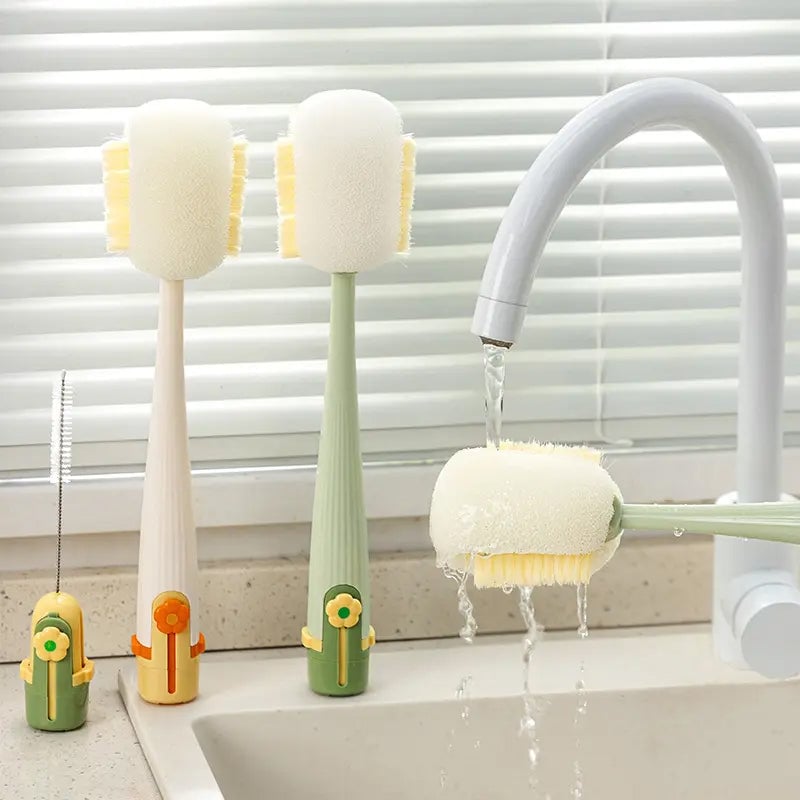 BrushPro | Cepillo de limpieza de botellas 5 en 1 versátil