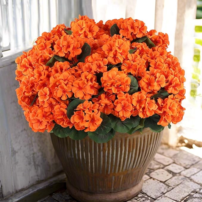 EverBloom – Flores de Geranio Artificiales para Exterior