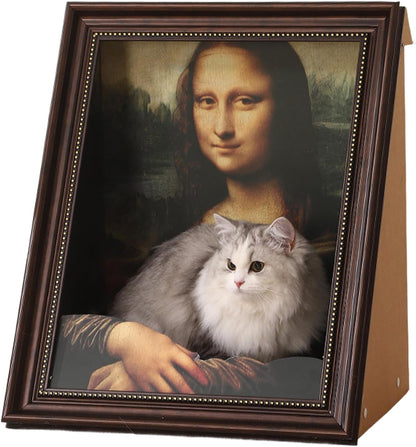 PurrfectArt – Cama Rascador para Gatos de Mona Lisa