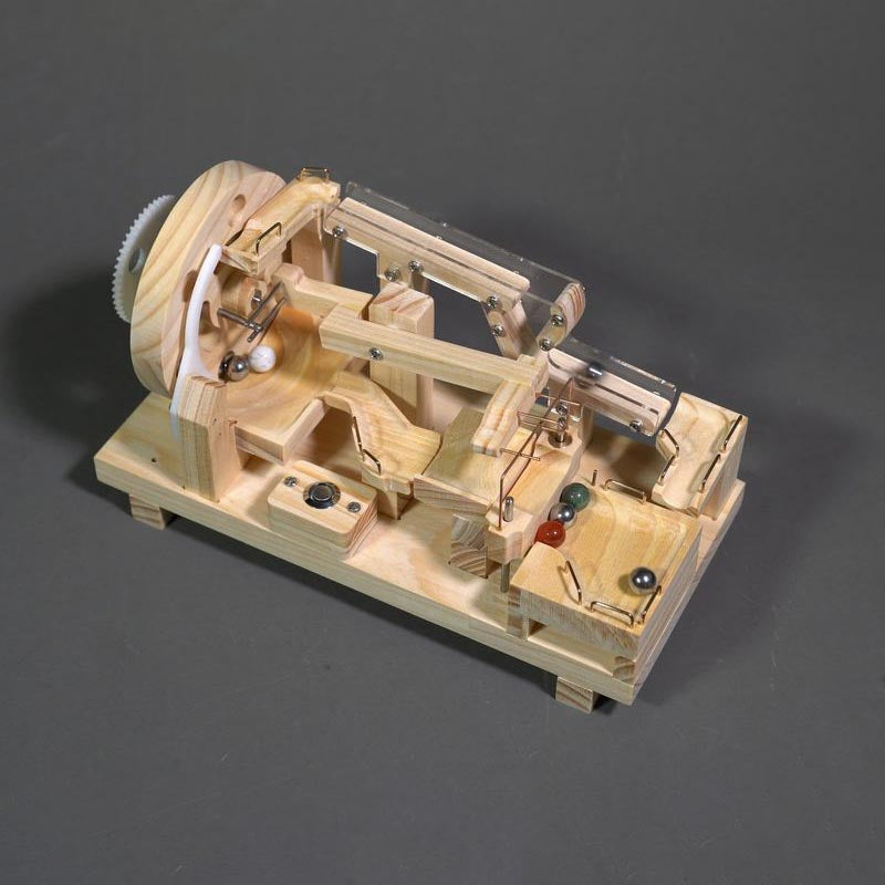 MarbleCraft – Juguete de construcción de bloques de madera con canicas