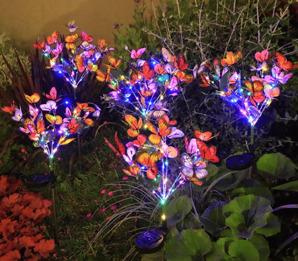 BloomLuxe – Solarbetriebene tanzende Schmetterlingsleuchten