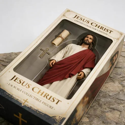 (🎁 Letzter Tag 75% RABATT)🙏✝️ Jesus Christus limitierte Sammler-Edition 1/6-Maßstab Figur