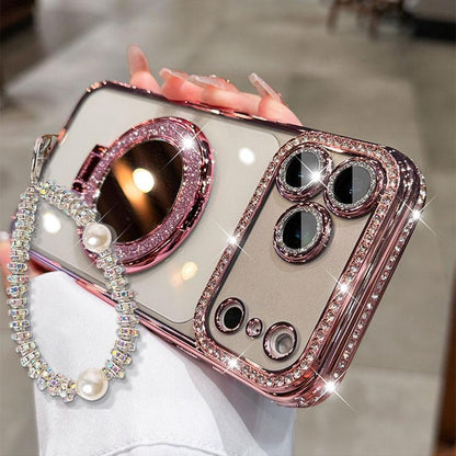 FlashFemme - Luxuriöses Spiegel-Glitzer-Case