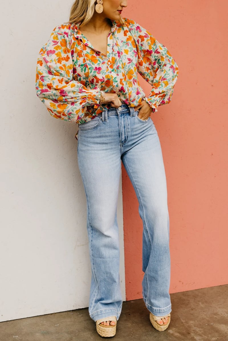 ShapeDenim – Jeans de pernera recta con lavado vintage