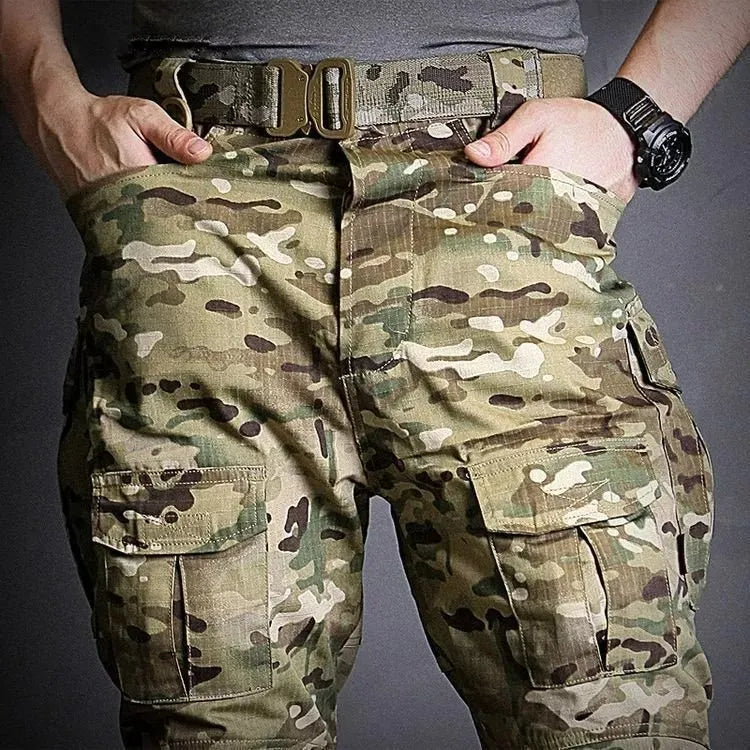 Unisex - Pantalones de trabajo de tejido antidesgarro impermeable