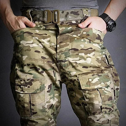 Unisex - Pantalones de trabajo de tejido antidesgarro impermeable
