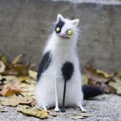 CurioCat - Figura de lana suave