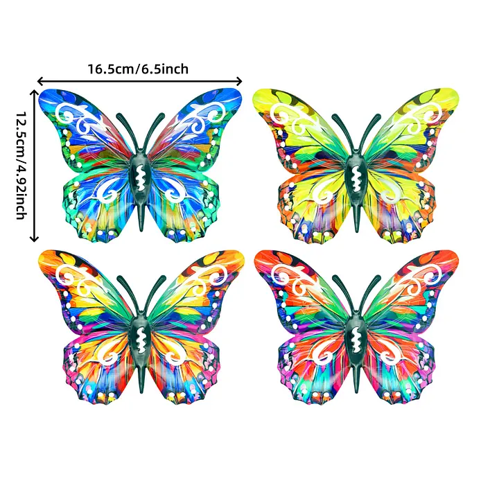 Butteriva – Arte de pared de mariposa metálica