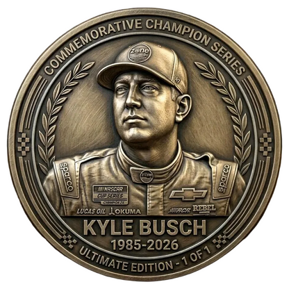 RacingRelic – Moneda de colección conmemorativa en honor a Kyle Busch