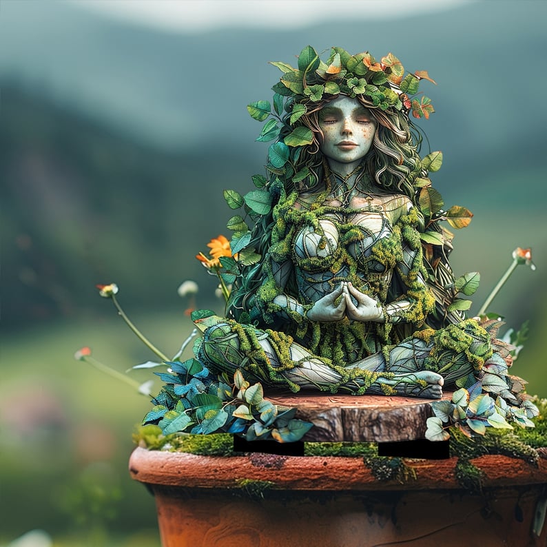 MysticBloom - Estacas Elegantes para Jardín Encantado