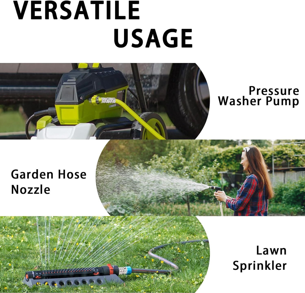 GardenPro – Edelstahl-Schnellkupplungs-Schlauchset