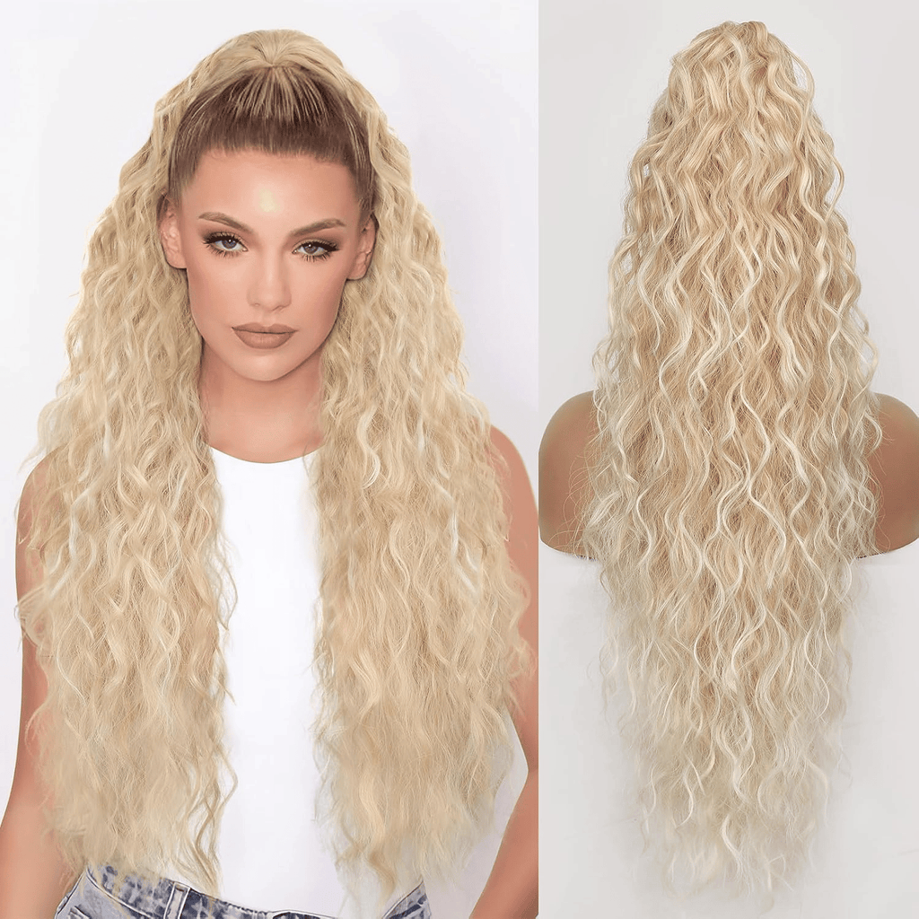 SilkiPony – Extensión de Cola de Caballo de Cabello Natural