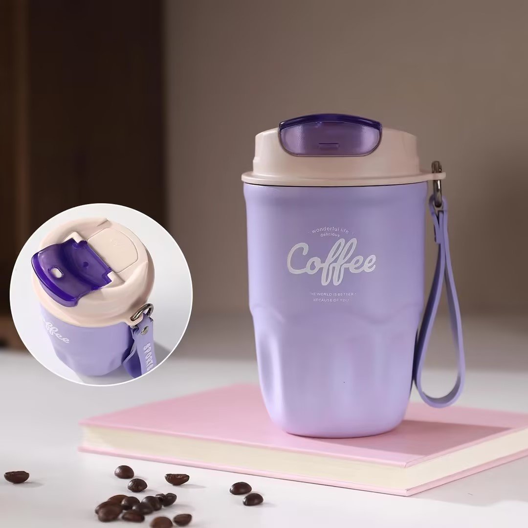 SipGuard – Tragbarer Kaffee-Isolierbecher mit Temperaturverschluss
