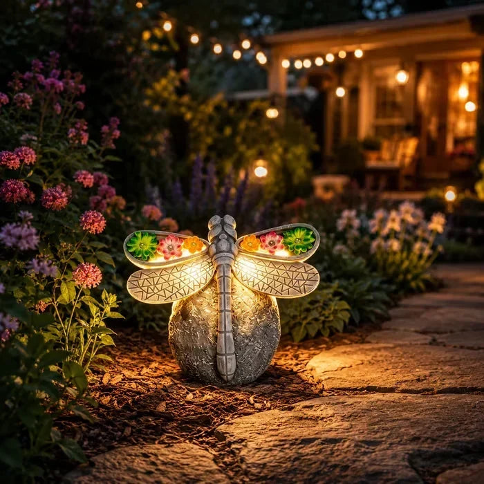 GlowWing – Luz solar para jardín con forma de libélula