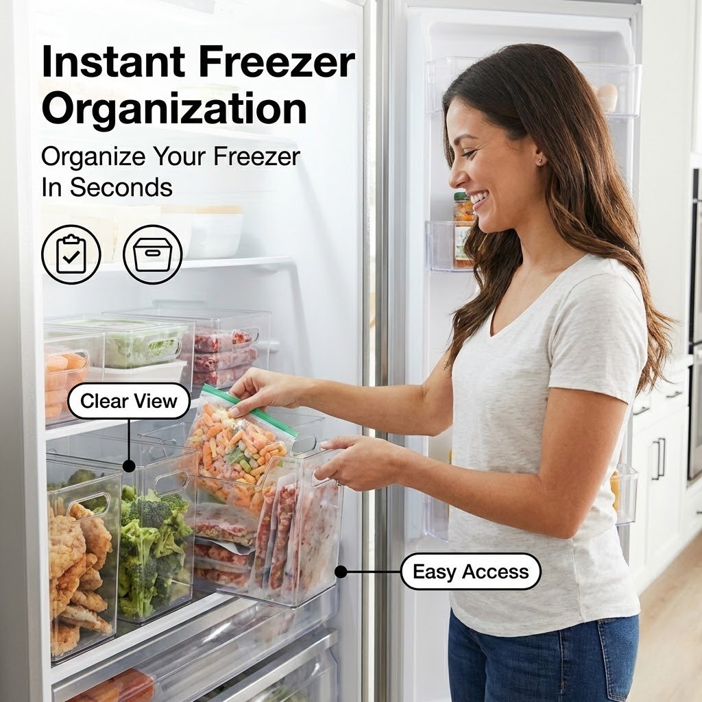 ClearStack – Platzsparende Gefrierschrank-Boxen
