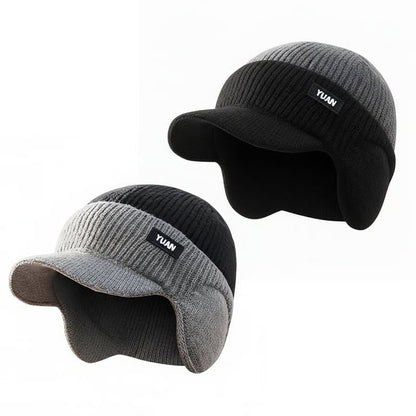 FrostFlex - Gorro de Invierno Cortavientos con Visera de Ajuste Elástico