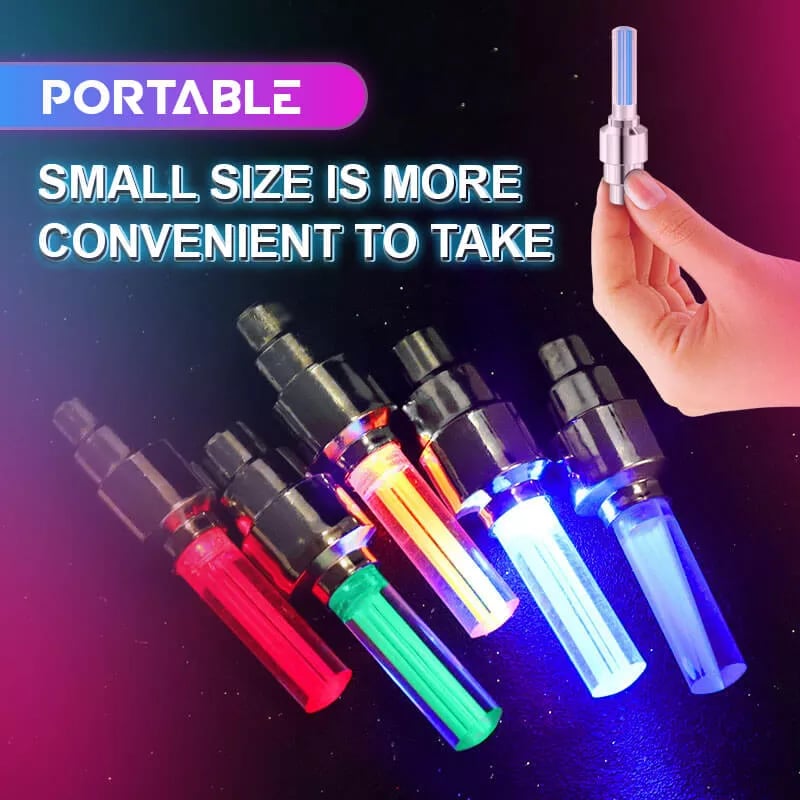 Luces NeonSpin – Brillo LED para Válvulas de Neumáticos