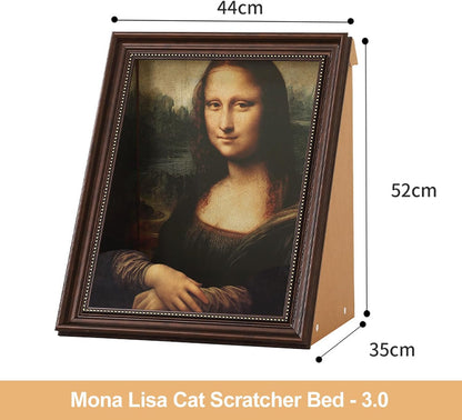 PurrfectArt – Cama Rascador para Gatos de Mona Lisa