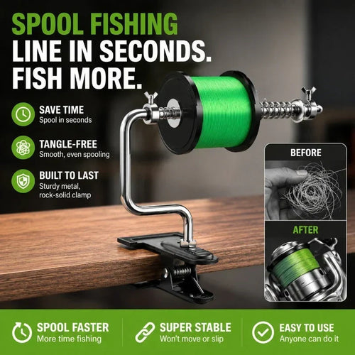 SpoolPro – Herramienta para Bobinar Hilo de Pesca