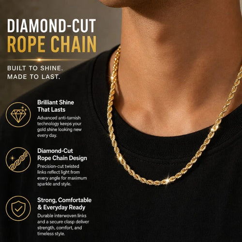 RadiantLoop – Elegante collar llamativo de cuerda trenzada