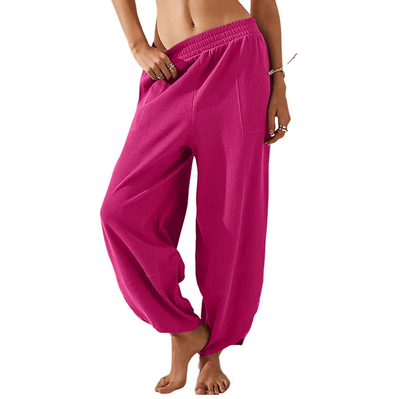 LuxeFlow – Pantalones Harén Palazzo de Pierna Ancha para Mujer