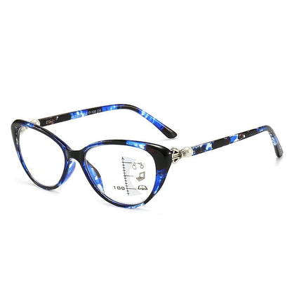 VisionLux – Gafas ojo de gato modernas con filtro de luz azul HD para mujer