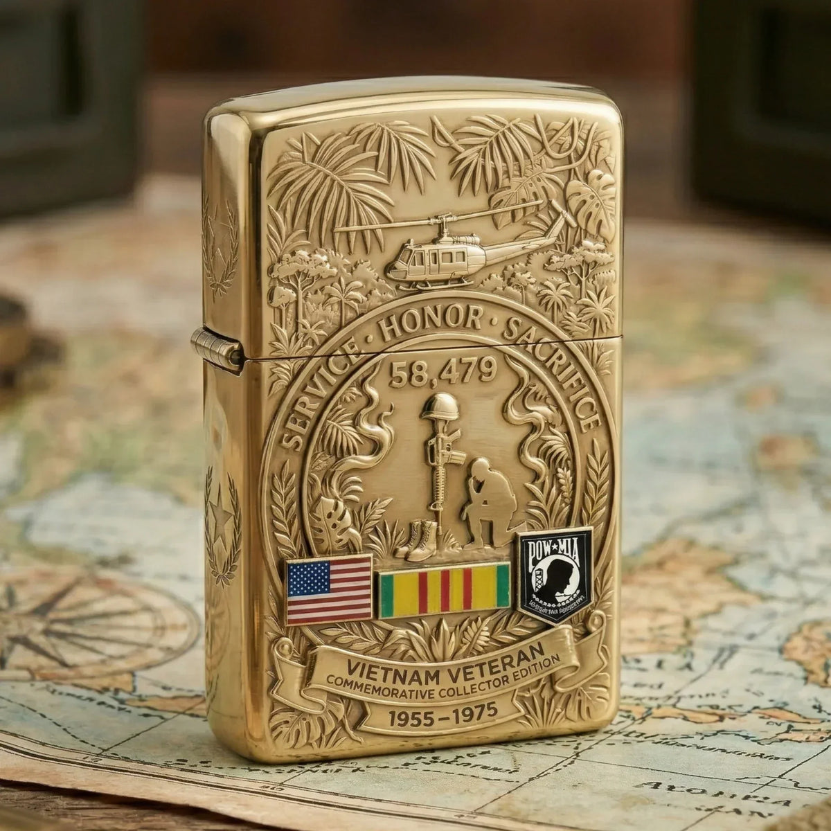 PatriotFire – Encendedor de edición limitada Homenaje a los Veteranos de Vietnam