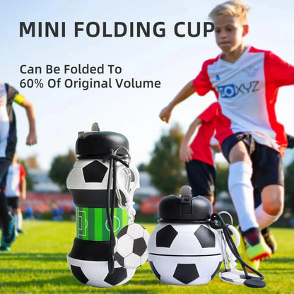 SportSip – Vaso de silicona plegable con forma de pelota deportiva