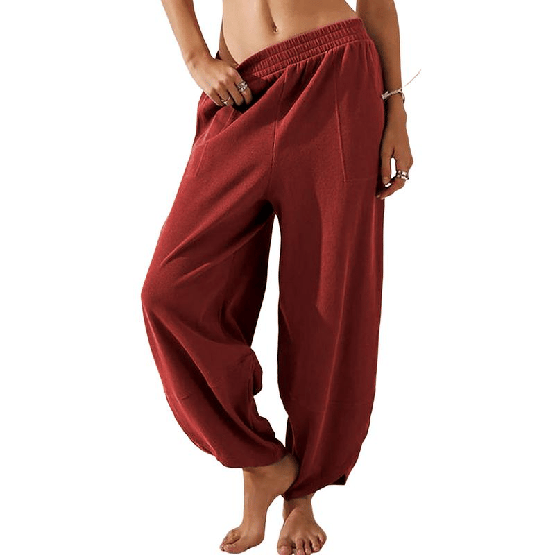 LuxeFlow – Pantalones Harén Palazzo de Pierna Ancha para Mujer