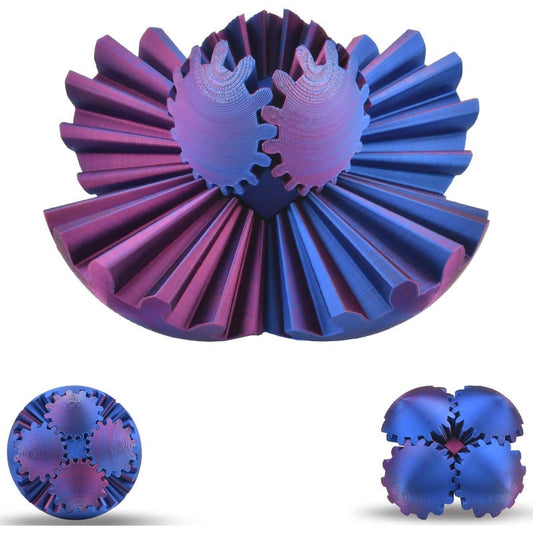 KinetiSphere – Schreibtisch-Fidget & dekorativer Zahnradball