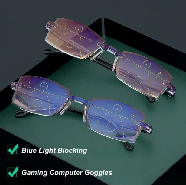 VisionGuard – Gafas de lectura de doble uso Sapphire antirreflejante de luz azul