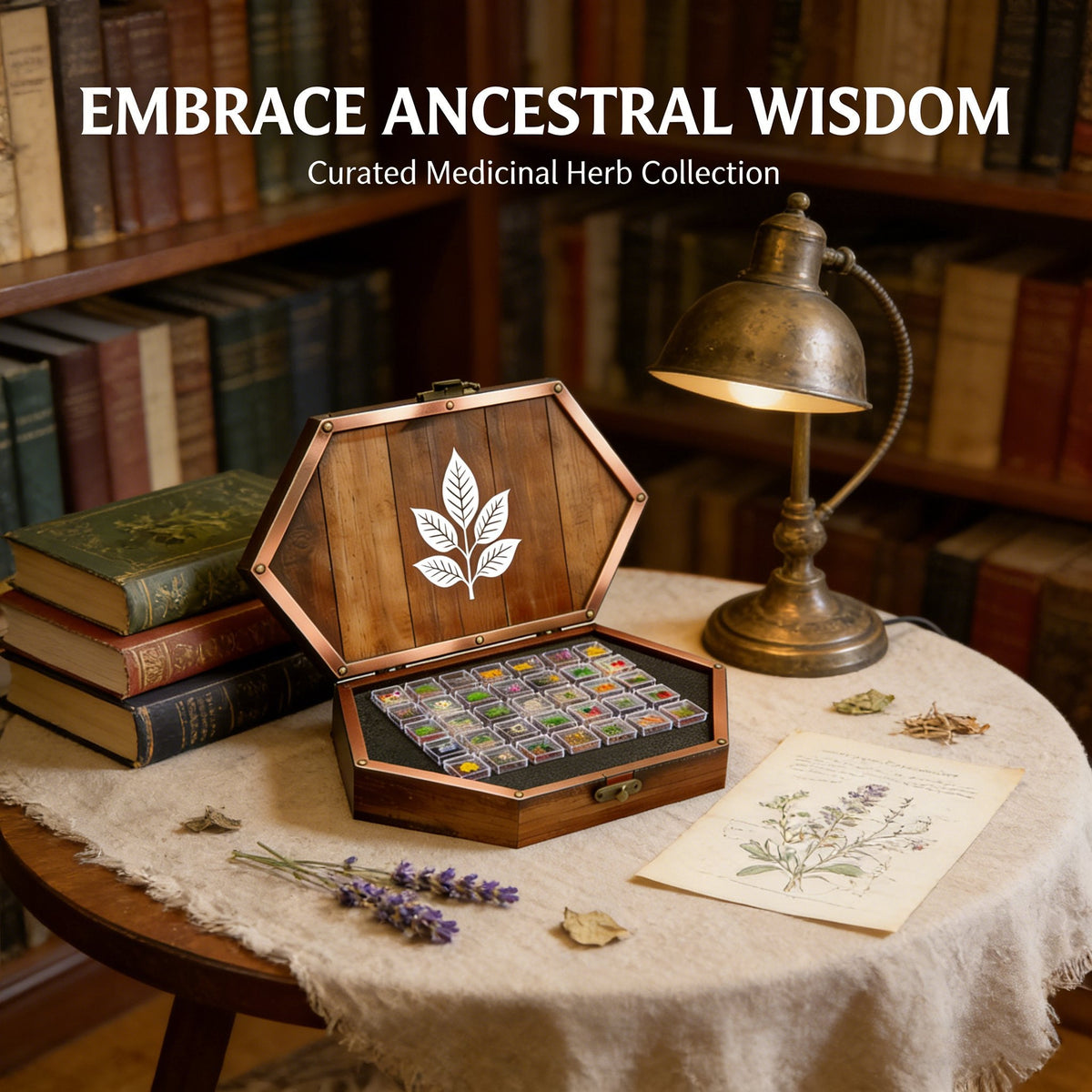 🌿El Cofre de Semillas del Boticario Ancestral: 40 Variedades de Semillas de Hierbas Medicinales 🌱