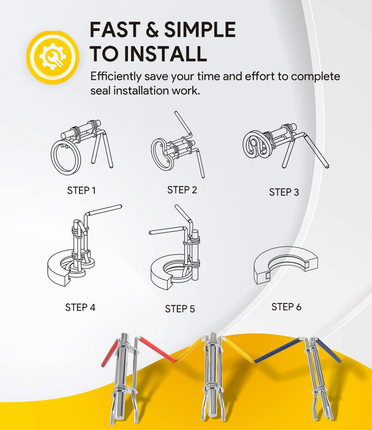 SealMaster – Kit de herramientas de instalación hidráulica