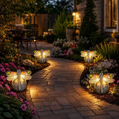 GlowWing – Luz solar para jardín con forma de libélula