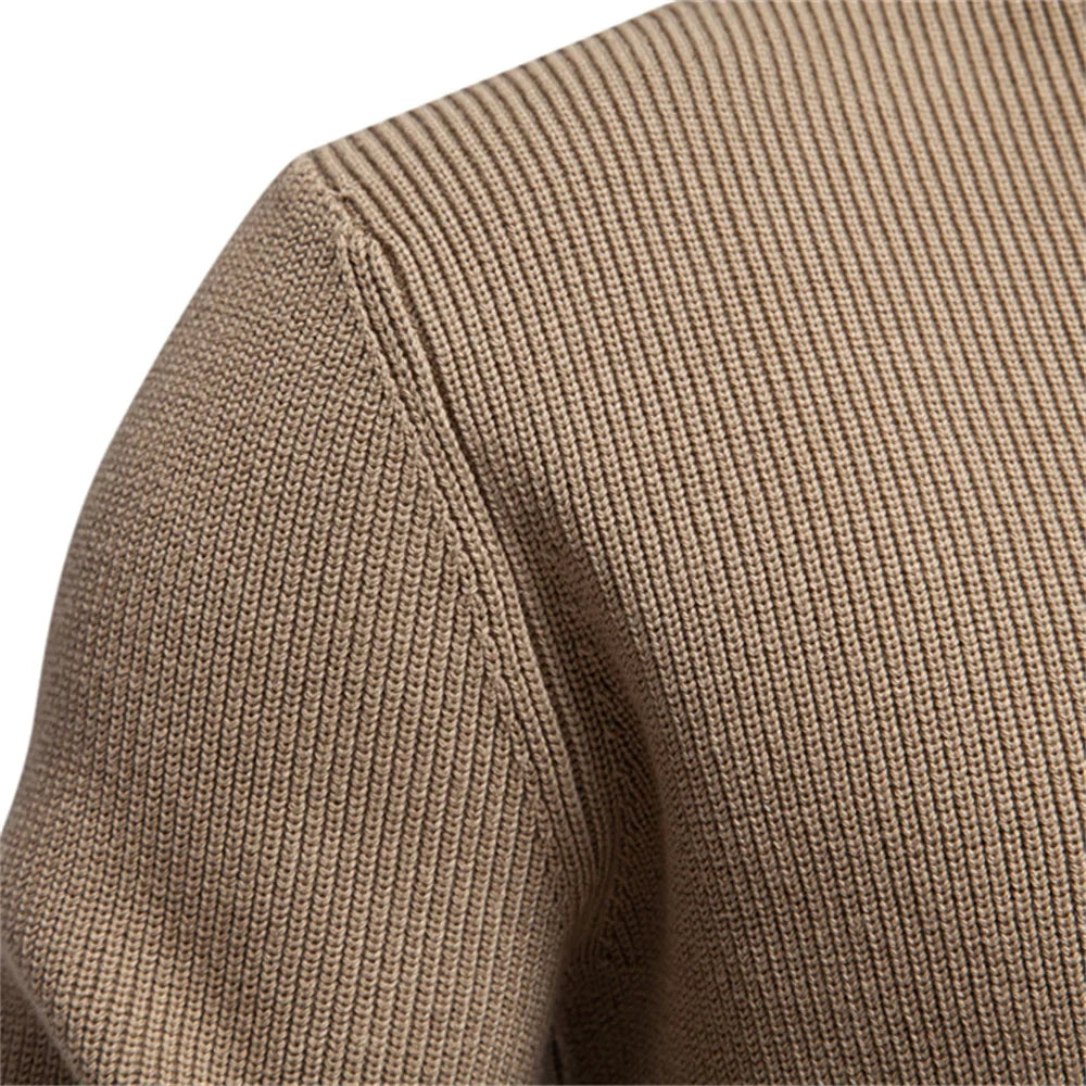 Ashton Button Mockneck Sweater | ALEVITA