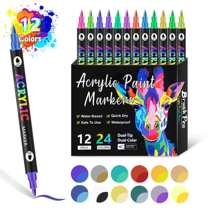 ColorCraft – Dual-Tip-Acrylmarker für Präzisionskunst