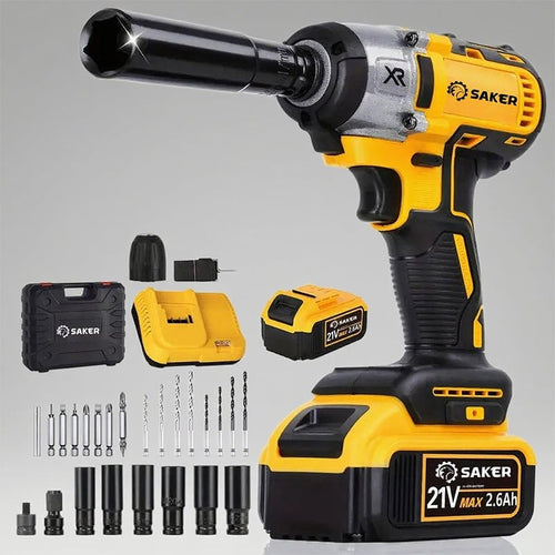 BoltForce – Kit de taladro de impacto sin escobillas