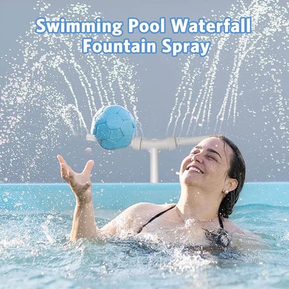 GlowRipple – Fuente solar a control remoto para ambiente de piscina