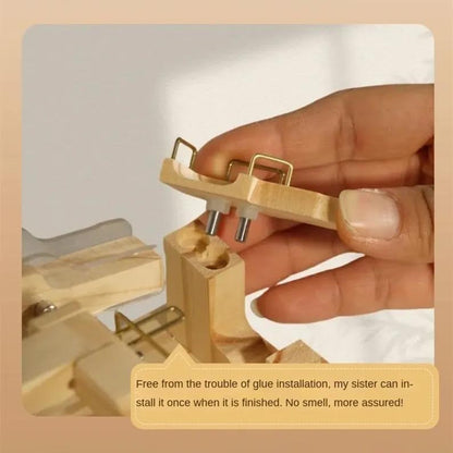 MarbleCraft – Juguete de construcción de bloques de madera con canicas