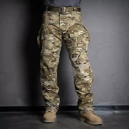 Unisex - Pantalones de trabajo de tejido antidesgarro impermeable