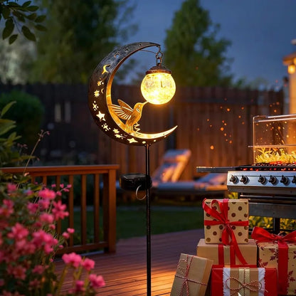 MoonFeather – Estaca Solar Decorativa de Jardín Colibrí