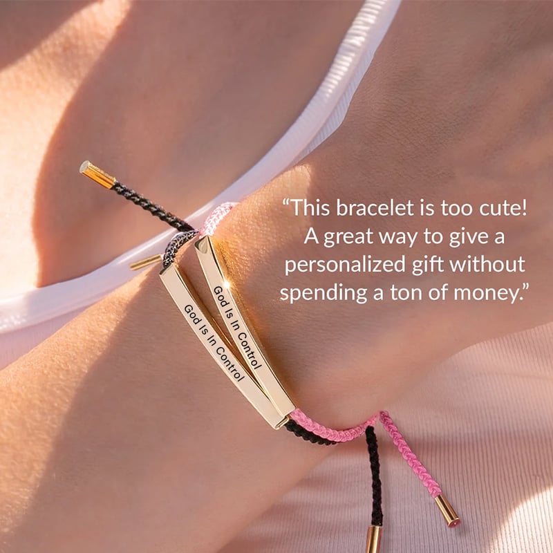FaithAura – Inspire-Armband „Gott hat die Kontrolle“