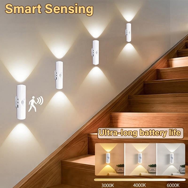 AquaGlow – Luz ambiental LED inteligente recargable con sensor de movimiento