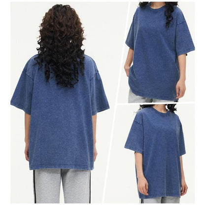 Oversoul – Camisetas desgastadas de corte holgado